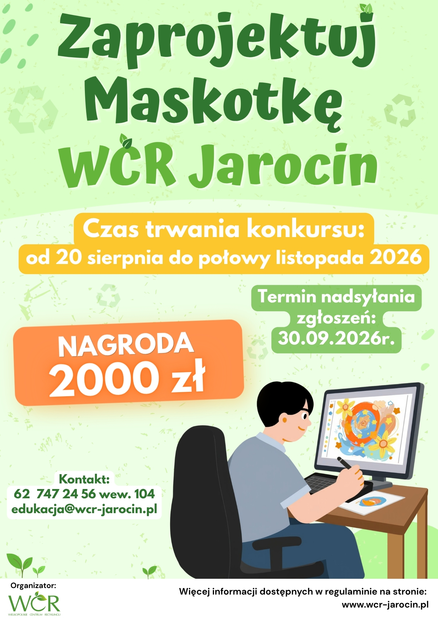 Konkurs „Zaprojektuj Maskotę WCR Jarocin”